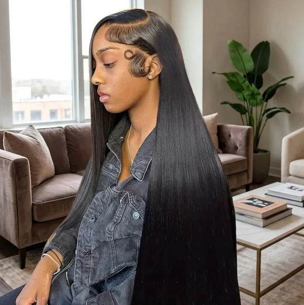 Turn Heads Instantly: 30" Bone Straight Lace Front Wig - Your Secret to Luxurious Style!