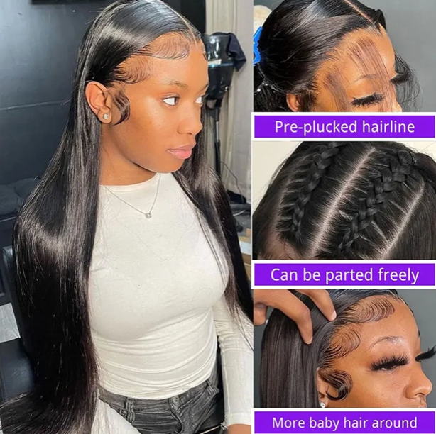 Turn Heads Instantly: 30" Bone Straight Lace Front Wig - Your Secret to Luxurious Style!
