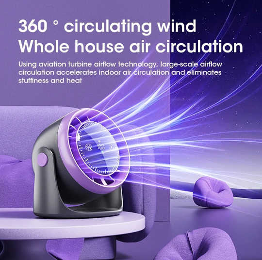 Elevate Your Space: The Ultimate Whisper-Quiet Touch Screen Desk Fan