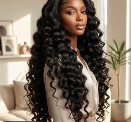 UNLEASH YOUR INNER DIVA: THE ULTIMATE LOOSE DEEP WAVE FRONTAL WIG