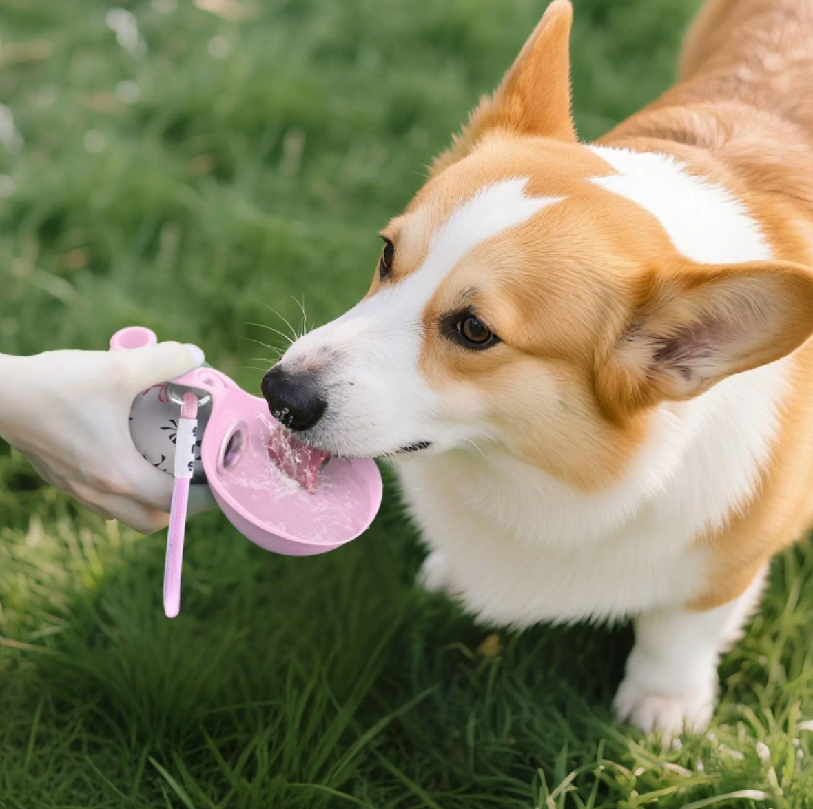 Hydration On-The-Go: Stylish 2-in-1 Dog Water Bottle for Happy Pups!
