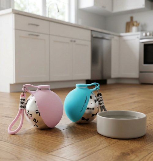 Hydration On-The-Go: Stylish 2-in-1 Dog Water Bottle for Happy Pups!
